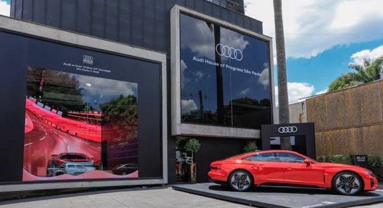 A House of Progress é um conceito global da Audi que tem o objetivo de destacar a visão da empresa
