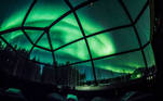 Aurora boreal finlândia céu