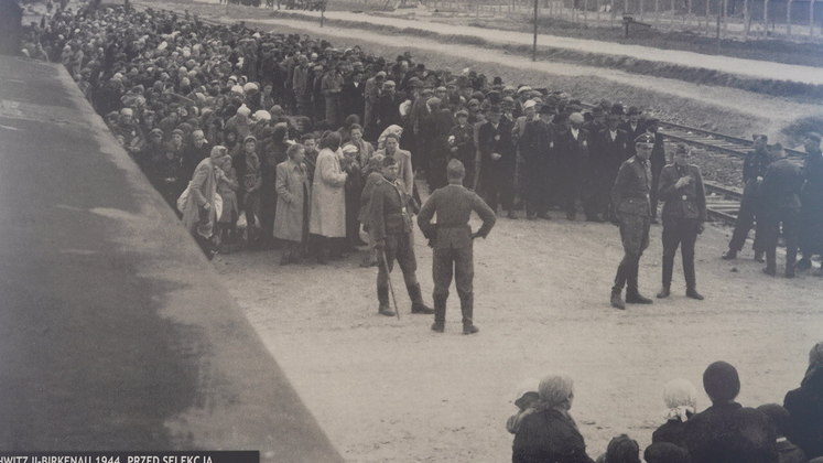 Judeus chegam a campo de concentração: muitas vezes eles eram enganados pelos oficiais nazistas e só descobriam para onde estavam indo quando chegavam ao local