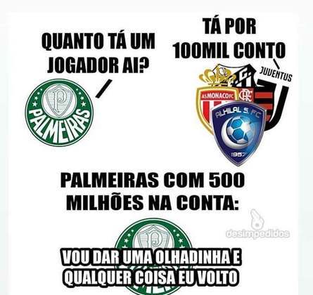Ausência de contratações no Palmeiras rende memes com o clube e com Leila Pereira.