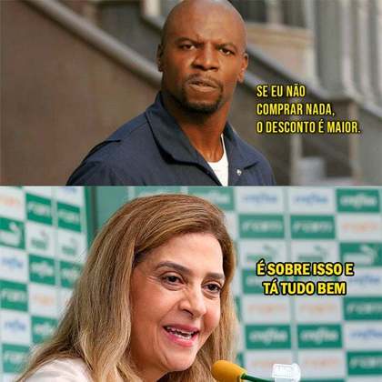 Ausência de contratações no Palmeiras rende memes com o clube e com Leila Pereira.