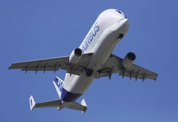 Avião Airbus Beluga ST, que virá ao Brasil