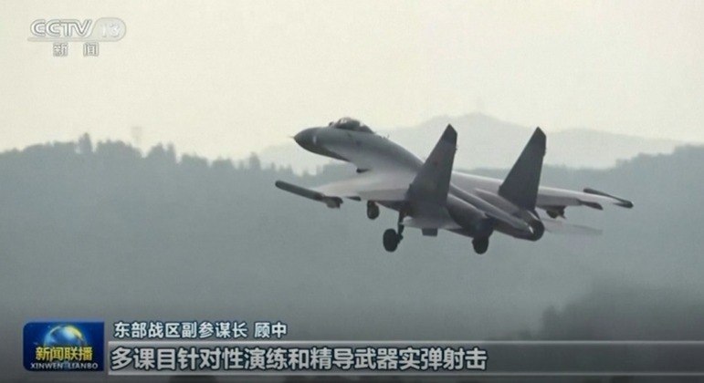  China continua operações militares conjuntas em torno de Taiwan