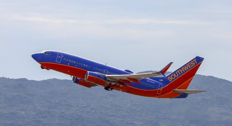 Piloto da Southwest Airlines ameaçou cancelar um voo de férias que sairia dos Estados Unidos