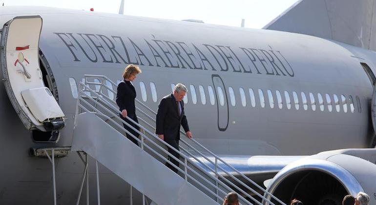 Comitiva alemã usou o avião presidencial do Peru durante visita em 2015