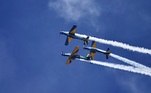 Aviões da Aeronáutica fazem exibição especial em Brasília no 7 de Setembro