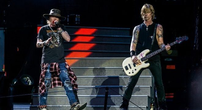 Axl Rose e Duff McKagan (Guns N