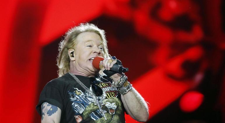 Axl Rose comanda o Guns N' Roses há quase 40 anos