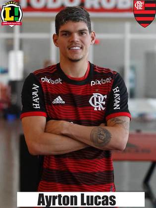 Ayrton Lucas: 5,0 – Assim como Santos, falhou no lance do gol sofrido. Errou na marcação e foi facilmente vencido por Arthur Chaves, que subiu sozinho para cabecear e estufar as redes do Flamengo. 