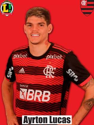AYRTON LUCAS - 7,5 - Mais uma excelente partida. Teve caneta, velocidade e tudo que tem direito. Grande temporada do lateral esquerdo do Flamengo. 