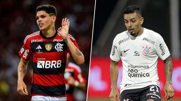 Ayrton Lucas (Flamengo) x Matheus Bidu (Corinthians)