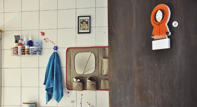 Azulejo para banheiro desenhados Projeto de Casa Aberta