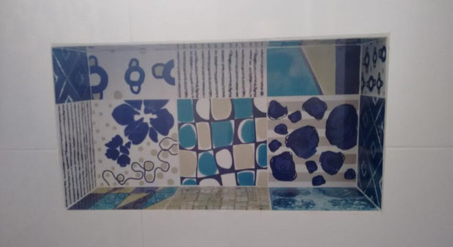 Azulejo para banheiro em detalhe Projeto de Christian Ekizzy Fritzsons