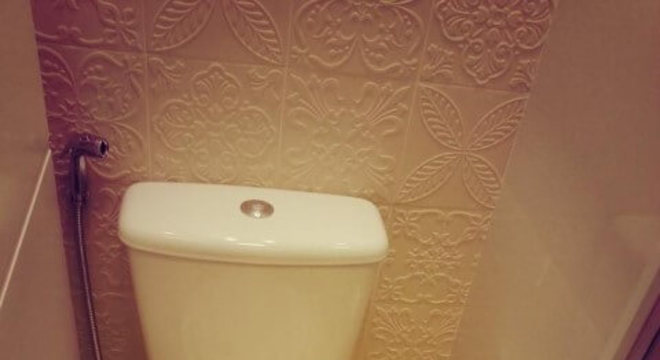 Azulejo para banheiro em relevo Projeto de Condecorar