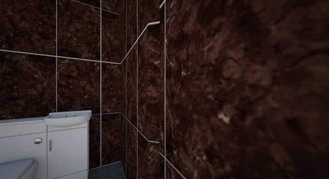 Azulejo para banheiro marrom