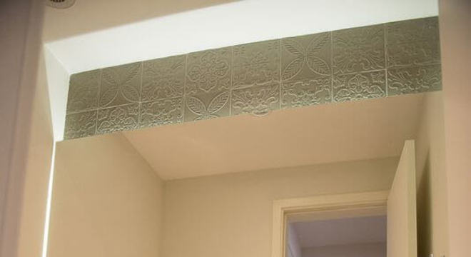 Azulejo para banheiro verde com textura Projeto de Ronaldo Assim