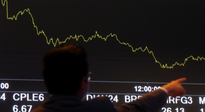 Movimentação do principal índice de ações da B3, a Bolsa de Valores brasileira
