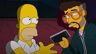 'Simpsons' previu que Bad Bunny arremessaria celular de fã? Falso (Reprodução/Twitter)