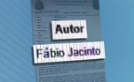No Boletim de Ocorrência, Fábio Jacinto aparece como autor. O homem se apresentou para prestar esclarecimentos, mas não foi preso