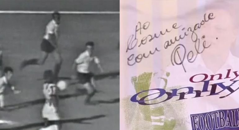 Cosme Rímoli guarda camisa autografada por Pelé