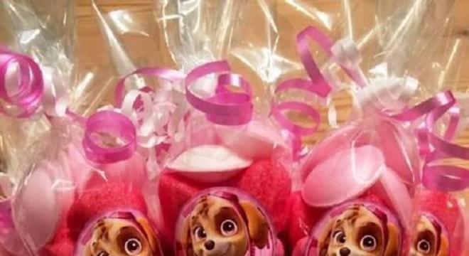 Balas e confetis para kit festa patrulha canina