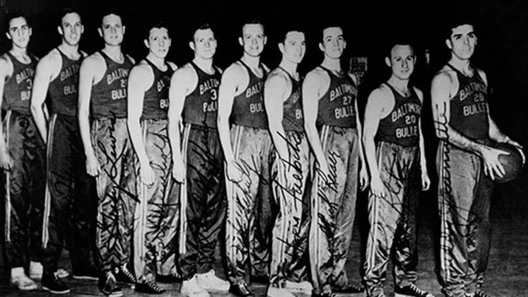 Baltimore Bullets: 1 título - 1948 (foto)  * A franquia foi extinta em 1954