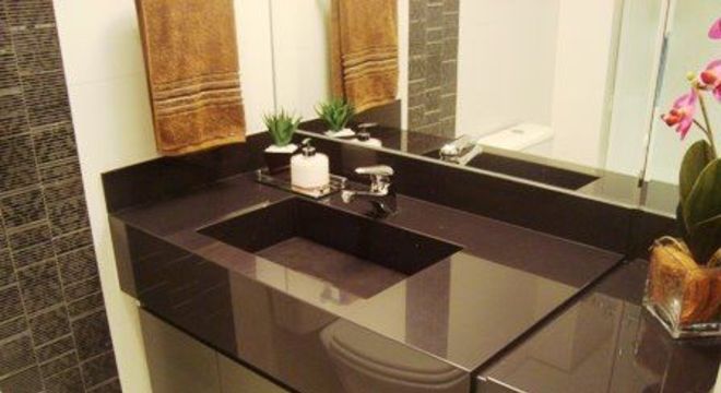 bancada de porcelanato - bancada de porcelanato preto 