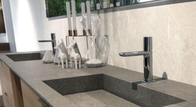 bancada de porcelanato - tampo em bancada 