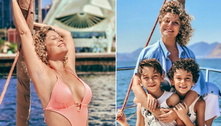 Campeã de 'A Fazenda 14', Bárbara Borges curte passeio de barco com a família: 'Felicidade transborda'