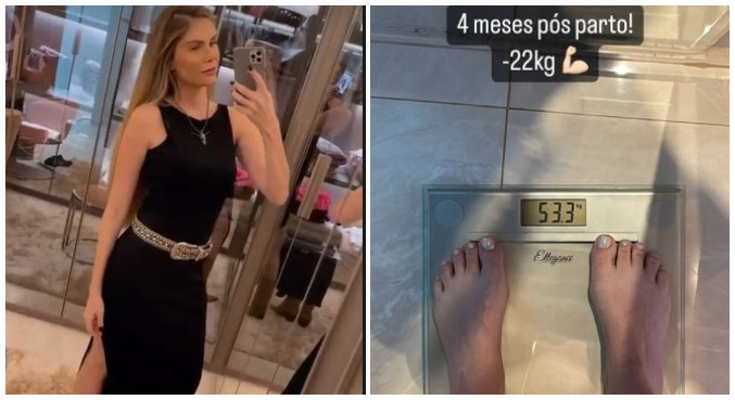 Bárbara Evans mostrou o peso atual e comemorou o resultado
