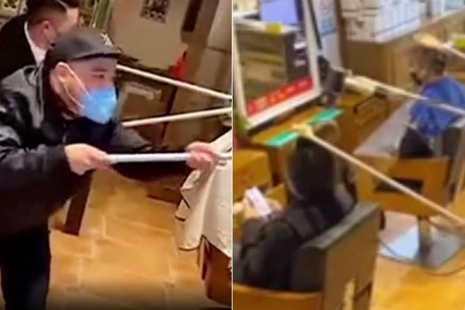 Barbearia chinesas passaram a oferecer cortes de cabelo à distância, com o objetivo de evitar um possível contagio de coronavírus