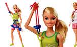 5. EscaladoraA escalada esportiva também é um hobbie da boneca mais amada do mundo. Com os equipamentos devidos e inspirada nos Jogos Olímpicos, Barbie está pronta para escalar qualquer parede
