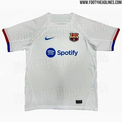Barcelona: camisa 2 (vazada na internet) / fornecedora: Nike