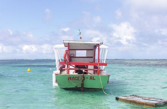 Barco típico de passeio da Praia de Maragogi, Maceió, Alagoas