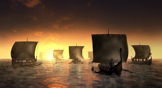Entre 789 e 1100 os vikings pilharam as costas da Europa