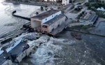 A Rússia atribuiu a destruição a um 'ato de sabotagem deliberado' de Kiev e afirmou que um dos objetivos da Ucrânia é 'privar de água' a região da Crimeia, península anexada pela Rússia em 2014 e conectada ao reservatório por meio de um canal