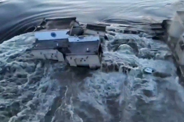 'A Rússia explodiu uma bomba e provocou grandes danos ao meio ambiente', afirmou Zelensky em um discurso por videoconferência para os 'Nove de Bucareste', um fórum que reúne nove países da Europa Central e do Leste Europeu que são membros da Otan