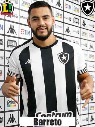Barreto: 5,5 – Foi seguro na defesa, mas fez uma partida muito discreta no setor ofensivo do Botafogo.