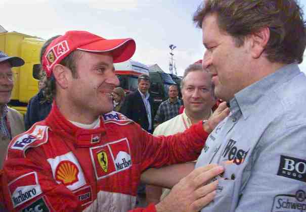 Barrichello foi felicitado por diversas figuras do paddock da F1