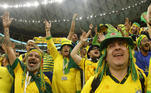 Barulho, muitas cores e otimismo: um resumo da torcida brasileira no estádio Lusail
