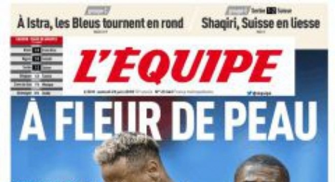 Bastante pressionado, o craque Neymar foi destaque no jornal francês 