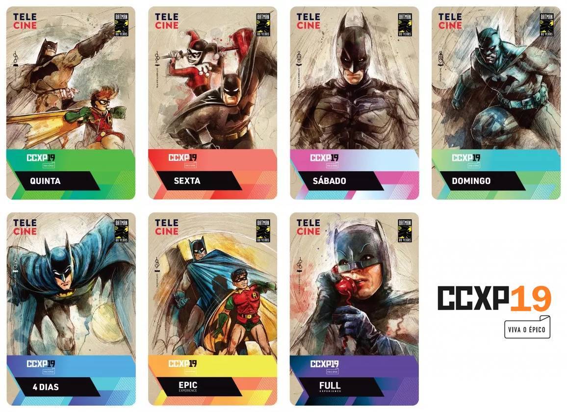 CCXP 2019 | Batman 80 anos é homenageado em credenciais do evento