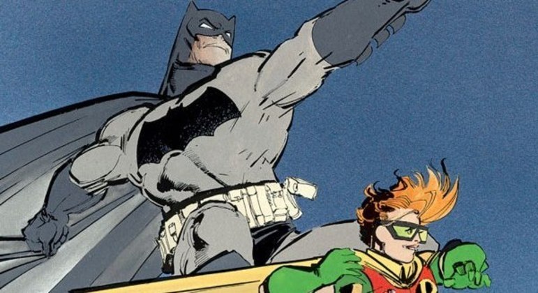 Batman e Robin em ação em O Cavaleiro das Trevas