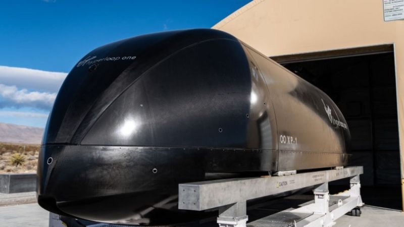 A Virgin diz que as cápsulas podem atingir velocidades de mais de 1.000 km/h 