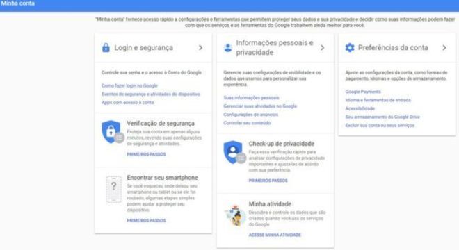 As configurações de privacidade permitem que o usuário impeça seus dados de serem repassados a anunciantes