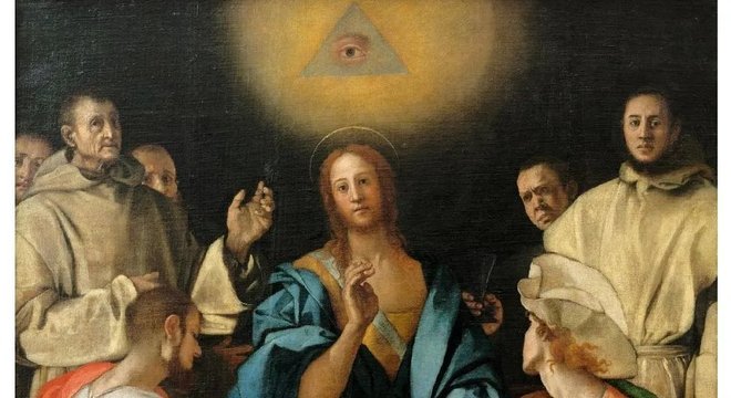 "Ceia em Emaús", pintado pelo renascentista Portormo, em 1525