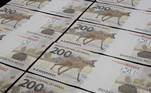 Banco Central do BrasilSeguir
Cédula de R$ 200
Brasília, 02/09/2020. O Banco Central (BC) lançou nesta quarta-feira (02/09) a nova nota de R$ 200,00 com a imagem do lobo-guará. Foto: Raphael Ribeiro/BCB