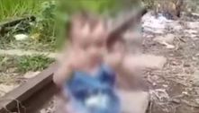 Bebê de 1 ano com sinais de maus-tratos é achado em linha de trem