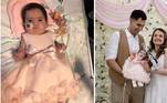 A pequena Layla, de 6 meses, foi a daminha de casamento dos seus pais em uma cerimônia pra lá de especial realizada no hospital onde ela está internada desde que nasceu, no Reino Unido