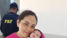 Policial rodoviário federal do DF salva bebê recém-nascida engasgada com leite materno